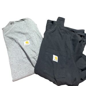 Carhartt Pocket Tee Set - Black & Heather Gray